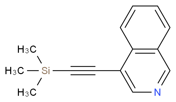 4-((Trimethylsilyl)ethynyl)isoquinoline_分子结构_CAS_86549-28-2)