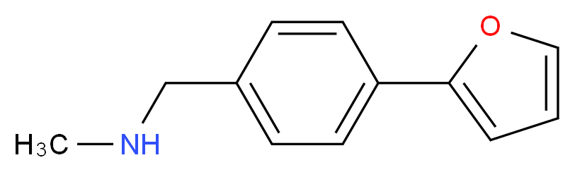 4-(Fur-2-yl)-N-methylbenzylamine_分子结构_CAS_859850-67-2)