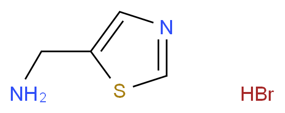 1,3-Thiazol-5-ylmethylamine hydrobromide_分子结构_CAS_161805-76-1)