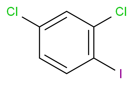 2,4-二氯碘苯_分子结构_CAS_29898-32-6)