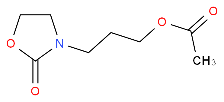 3-(3-Hydroxypropyl)-2-oxazolidinone Acetate_分子结构_CAS_87010-30-8)