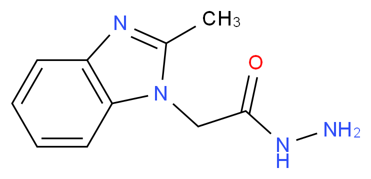 2-(2-Methyl-1H-benzimidazol-1-yl)acetohydrazide_分子结构_CAS_)