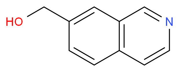 Isoquinolin-7-ylmethanol_分子结构_CAS_158654-76-3)