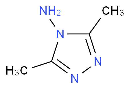 4-Amino-3,5-dimethyl-4H-1,2,4-triazole_分子结构_CAS_3530-15-2)