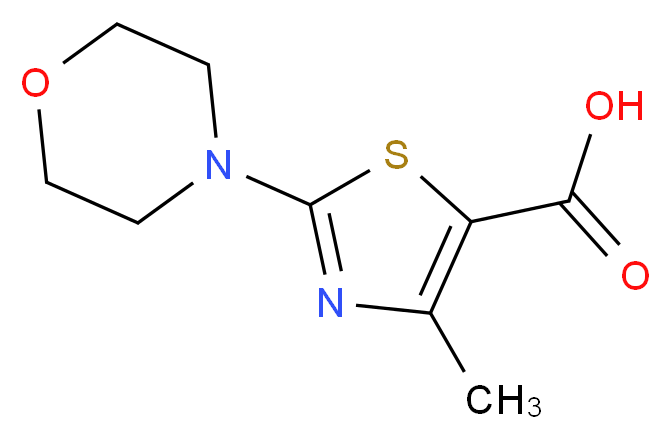 4-methyl-2-morpholinothiazole-5-carboxylic acid_分子结构_CAS_)