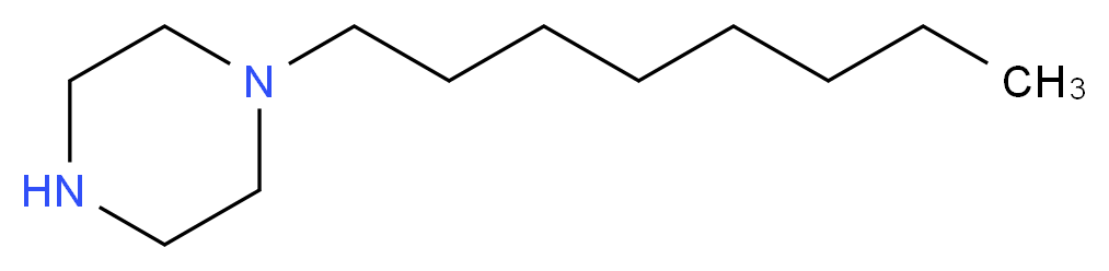 1-octylpiperazine_分子结构_CAS_54256-45-0