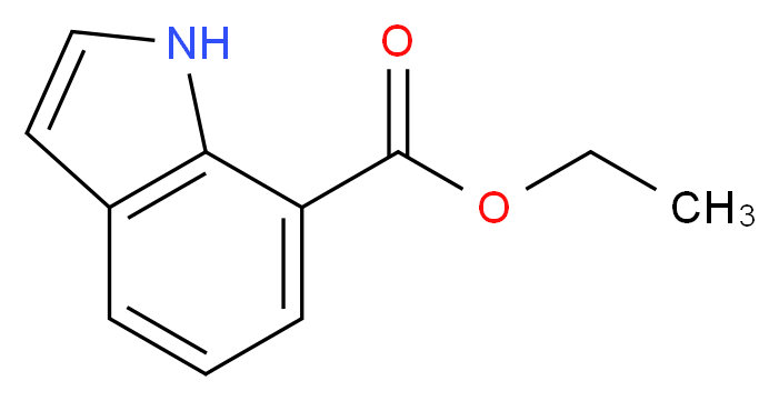 ethyl 1H-indole-7-carboxylate_分子结构_CAS_205873-58-1