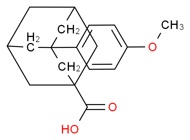 3-(4-methoxyphenyl)adamantane-1-carboxylic acid_分子结构_CAS_56531-56-7)