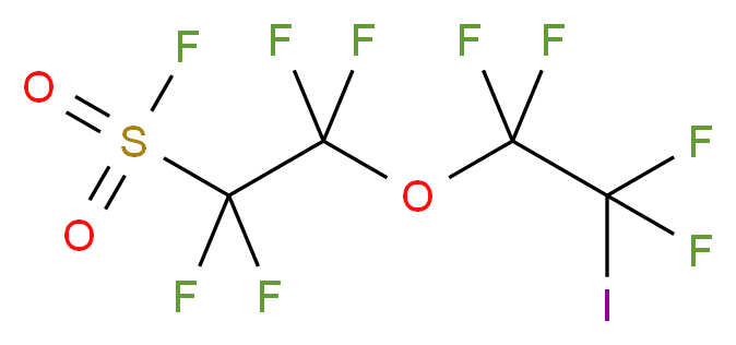 1,1,2,2-tetrafluoro-2-(1,1,2,2-tetrafluoro-2-iodoethoxy)ethane-1-sulfonyl fluoride_分子结构_CAS_66137-74-4