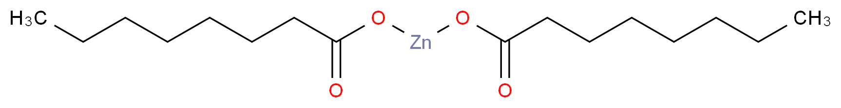 (octanoyloxy)zincio octanoate_分子结构_CAS_557-09-5