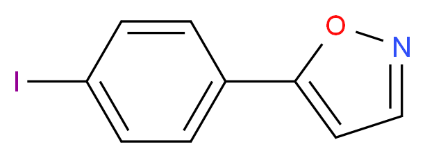 5-(4-iodophenyl)-1,2-oxazole_分子结构_CAS_160377-48-0