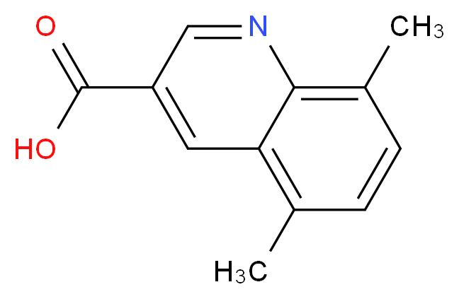 5,8-dimethylquinoline-3-carboxylic acid_分子结构_CAS_763893-29-4