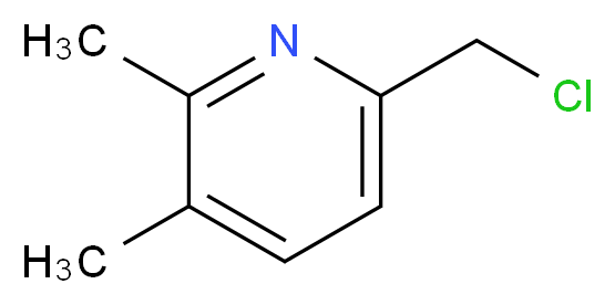 6-(chloromethyl)-2,3-dimethylpyridine_分子结构_CAS_1056641-22-5