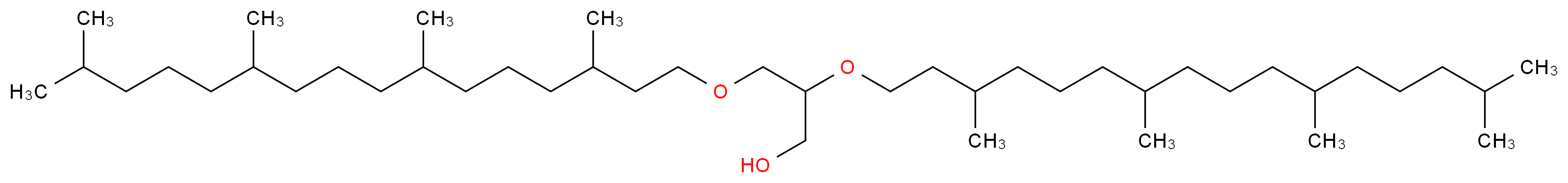 2,3-bis[(3,7,11,15-tetramethylhexadecyl)oxy]propan-1-ol_分子结构_CAS_134108-16-0