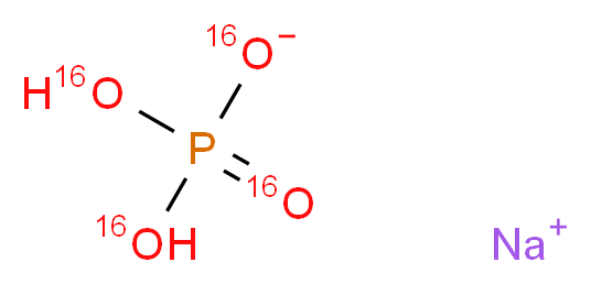 磷酸二氢钠-16O4_分子结构_CAS_)