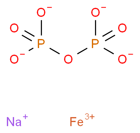 iron(3+) ion sodium (phosphonatooxy)phosphonate_分子结构_CAS_10045-87-1