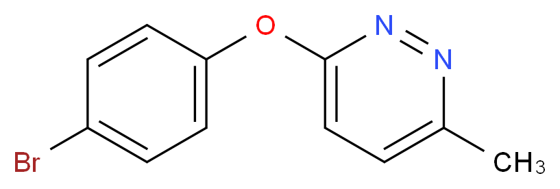 3-(4-Bromophenoxy)-6-methylpyridazine_分子结构_CAS_368869-96-9)