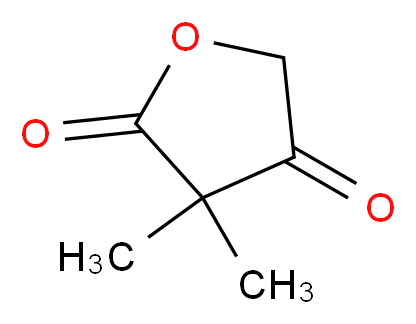 3,3-dimethyloxolane-2,4-dione_分子结构_CAS_5436-15-7