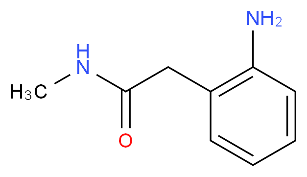 2-(2-aminophenyl)-N-methylacetamide_分子结构_CAS_4103-61-1