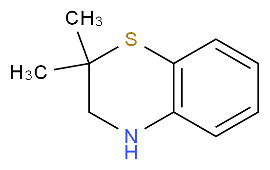 2,2-Dimethyl-3,4-dihydro-2H-1,4-benzothiazine_分子结构_CAS_93301-19-0)