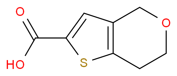 4H,6H,7H-thieno[3,2-c]pyran-2-carboxylic acid_分子结构_CAS_)