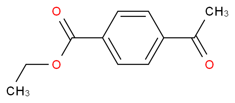ethyl 4-acetylbenzoate_分子结构_CAS_38430-55-6