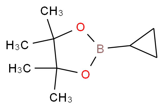 环丙基硼酸频哪醇酯_分子结构_CAS_126689-01-8)