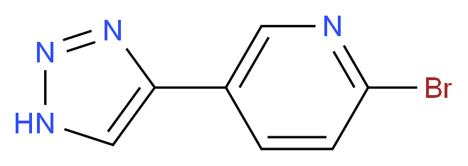 2-BROMO-5-(1H-1,2,3-TRIAZOL-4-YL)PYRIDINE_分子结构_CAS_)