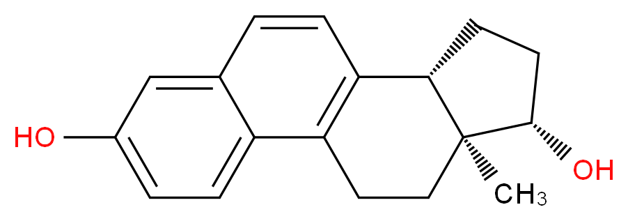 (11S,14S,15S)-15-methyltetracyclo[8.7.0.0<sup>2</sup>,<sup>7</sup>.0<sup>1</sup><sup>1</sup>,<sup>1</sup><sup>5</sup>]heptadeca-1(10),2,4,6,8-pentaene-5,14-diol_分子结构_CAS_1423-97-8