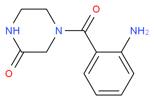 4-(2-aminobenzoyl)piperazin-2-one_分子结构_CAS_671794-74-4