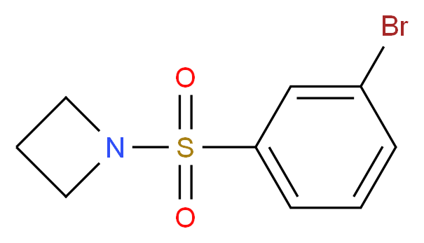 1-(3-bromobenzenesulfonyl)azetidine_分子结构_CAS_1133116-29-6