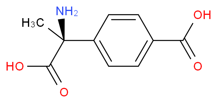 4-[(1S)-1-amino-1-carboxyethyl]benzoic acid_分子结构_CAS_150145-89-4