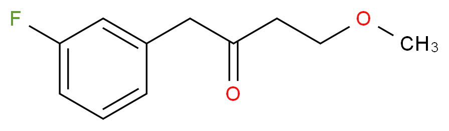 1-(3-fluorophenyl)-4-methoxybutan-2-one_分子结构_CAS_)