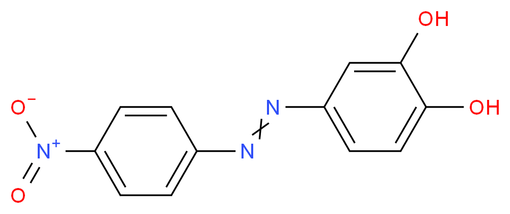4-(4-NITROBENZENEAZO) CATECHOL_分子结构_CAS_)