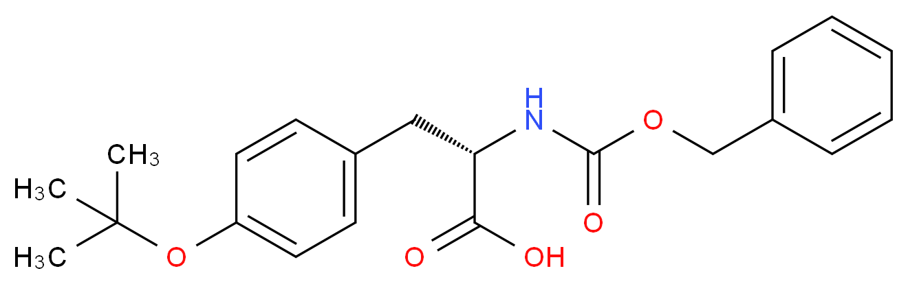 (S)-2-(((Benzyloxy)carbonyl)aMino)-3-(4-(tert-butoxy)phenyl)propanoic acid_分子结构_CAS_5545-54-0)