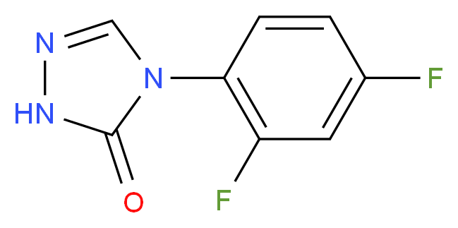 4-(2,4-difluorophenyl)-2,4-dihydro-3h-1,2,4-triazol-3-one_分子结构_CAS_155431-40-6)