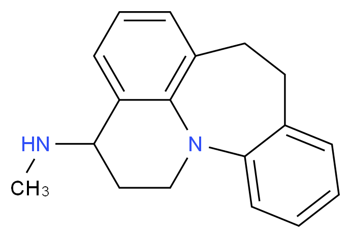 N-methyl-1-azatetracyclo[8.7.1.0<sup>2</sup>,<sup>7</sup>.0<sup>1</sup><sup>4</sup>,<sup>1</sup><sup>8</sup>]octadeca-2,4,6,10(18),11,13-hexaen-15-amine_分子结构_CAS_33545-56-1
