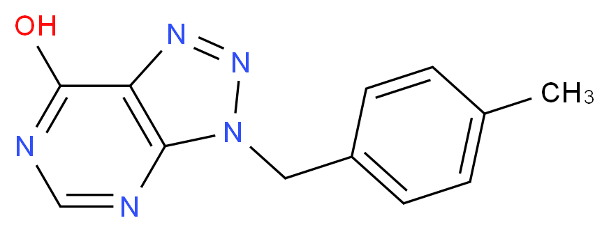 3-(4-Methylbenzyl)-3H-[1,2,3]triazolo-[4,5-d]pyrimidin-7-ol_分子结构_CAS_)