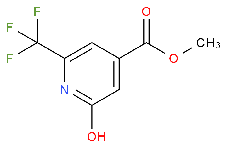 methyl 2-hydroxy-6-(trifluoromethyl)isonicotinate_分子结构_CAS_1060810-77-6)