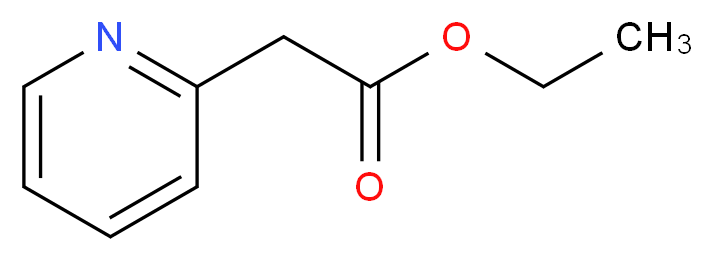 ethyl 2-(pyridin-2-yl)acetate_分子结构_CAS_2739-98-2