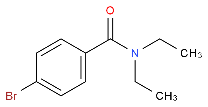 4-bromo-N,N-diethylbenzamide_分子结构_CAS_5892-99-9