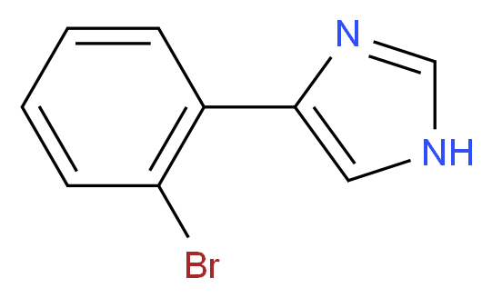 4-(2-Bromophenyl)-1H-imidazole_分子结构_CAS_450415-78-8)