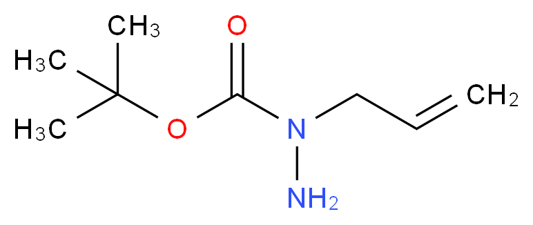 N-(prop-2-en-1-yl)(tert-butoxy)carbohydrazide_分子结构_CAS_21075-86-5