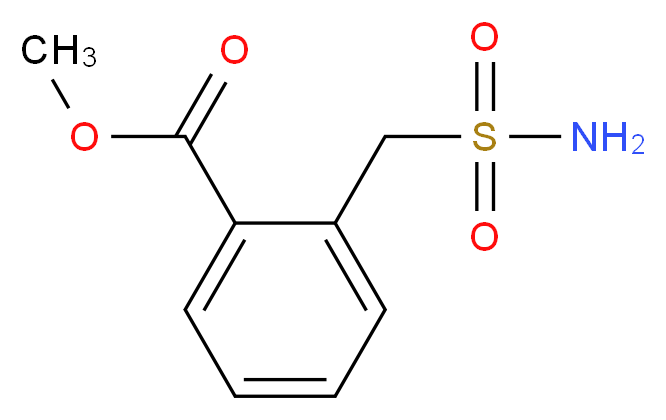 Methyl 2-[(sulphamoyl)methyl]benzoate_分子结构_CAS_112941-26-1)