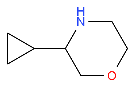 3-cyclopropylmorpholine_分子结构_CAS_1260667-05-7