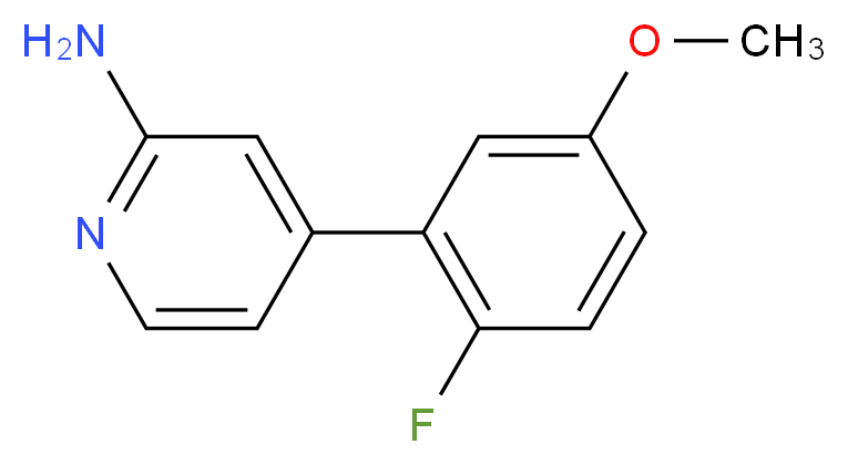 4-(2-fluoro-5-methoxyphenyl)pyridin-2-amine_分子结构_CAS_)