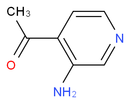 1-(3-aminopyridin-4-yl)ethan-1-one_分子结构_CAS_13210-52-1