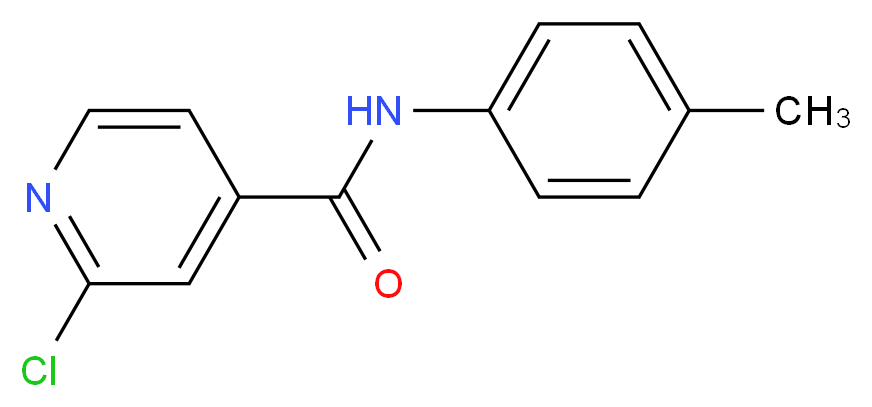 N4-(4-methylphenyl)-2-chloroisonicotinamide_分子结构_CAS_)