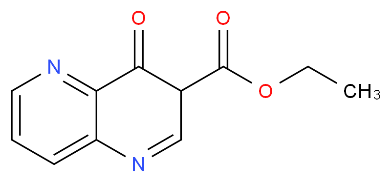 ethyl 4-oxo-3,4-dihydro-1,5-naphthyridine-3-carboxylate_分子结构_CAS_13801-51-9