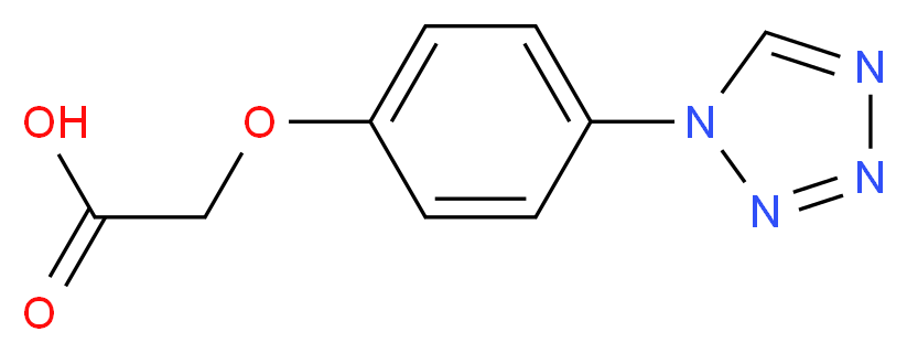 2-[4-(1H-1,2,3,4-tetrazol-1-yl)phenoxy]acetic acid_分子结构_CAS_)